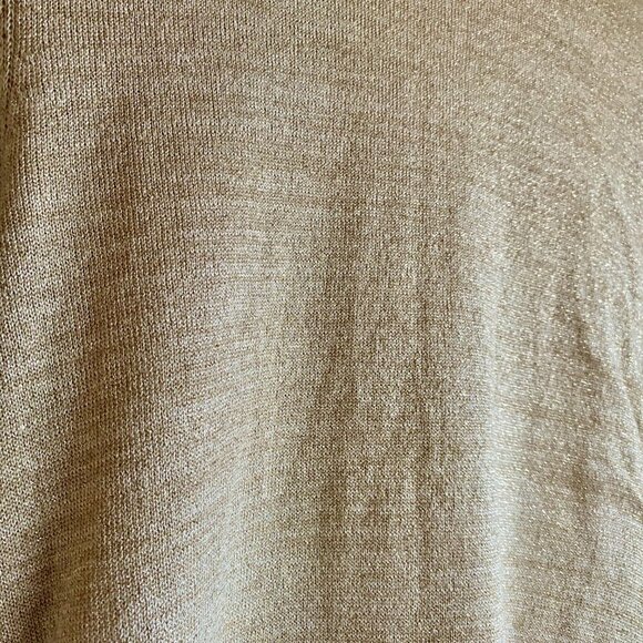 Gold Long Sleeved Knit Two Piece Illusion Sweater - Picture 10 of 13